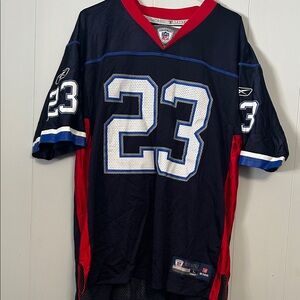 Marshawn Lynch #23 Bills NFL equipment Jersey Men's Size L Blue Reebok Vintage